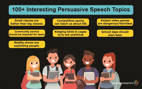 fun persuasive speech topics for teens