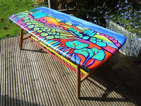 funky painted coffee tables