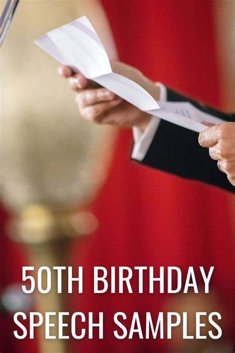 funny 50th birthday speech examples for mom