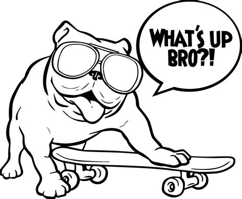 funny dog coloring pages