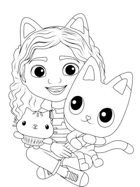 gabby cat coloring pages