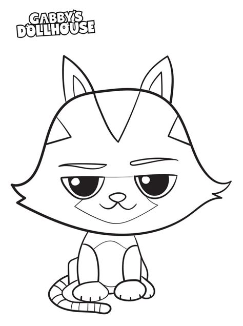 gabby cat dollhouse coloring pages