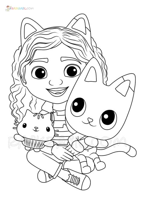 gabby dollhouse coloring pages free