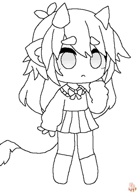 gacha club coloring pages