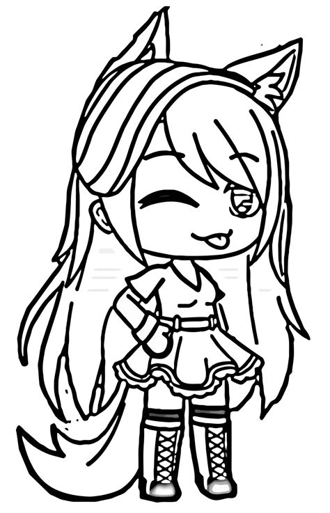 gacha coloring pages