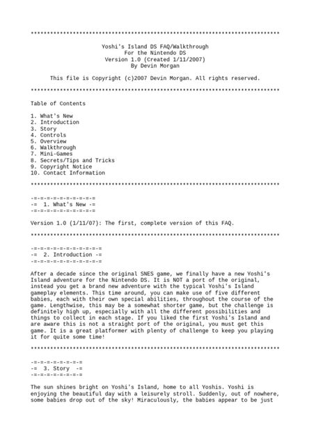 Game Faq Walkthrough