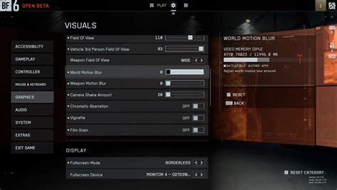 Game Graphics Settings