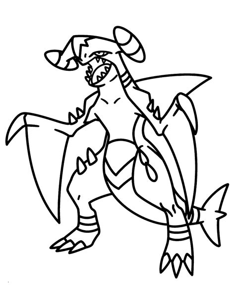 garchomp coloring pages