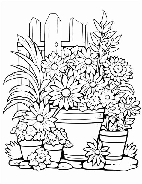 garden coloring pages free