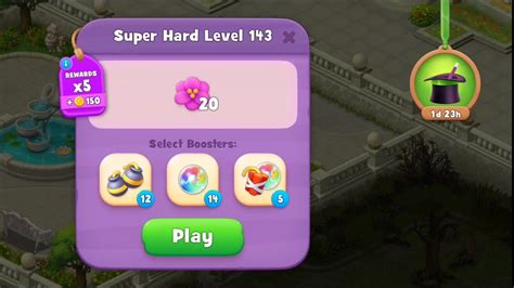 Gardenscapes Level 143 Walkthrough