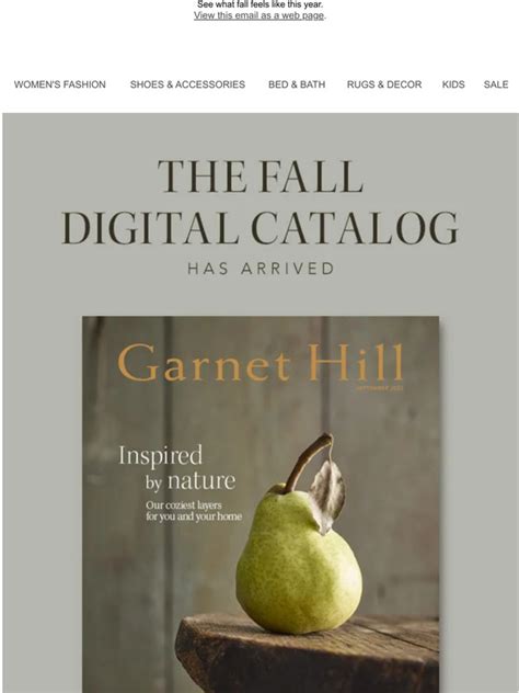 Garnet Hill Catalog Code