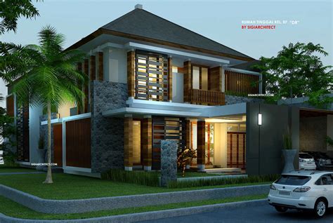 gaya desain rumah minimalis tropis