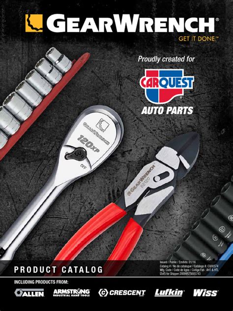 Gearwrench Catalog Request