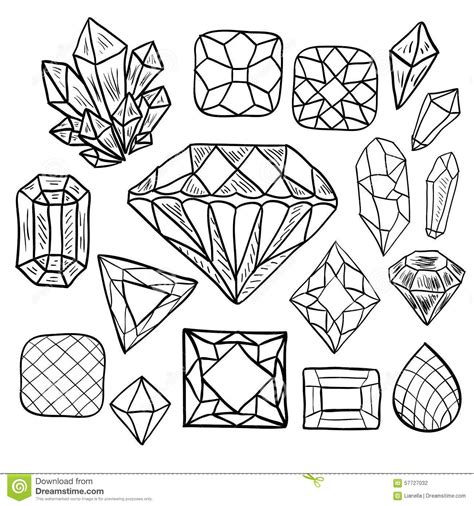 gems coloring pages