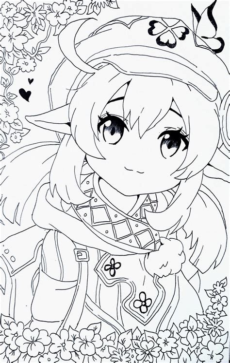 genshin coloring pages