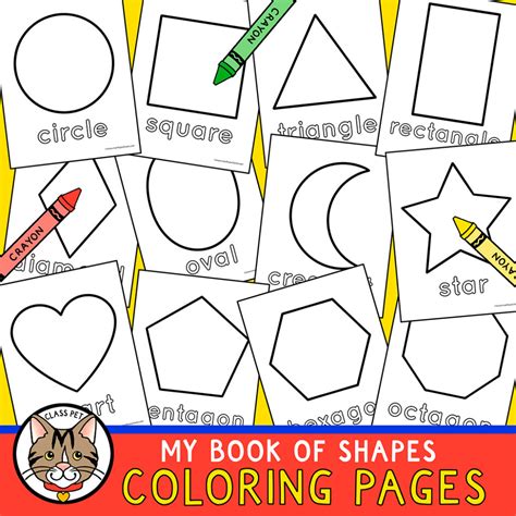 geometric shapes coloring pages kindergarten
