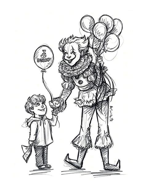 georgie pennywise coloring pages