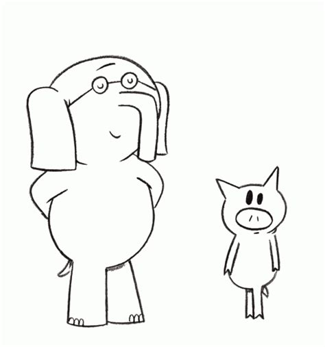 gerald and piggie coloring pages