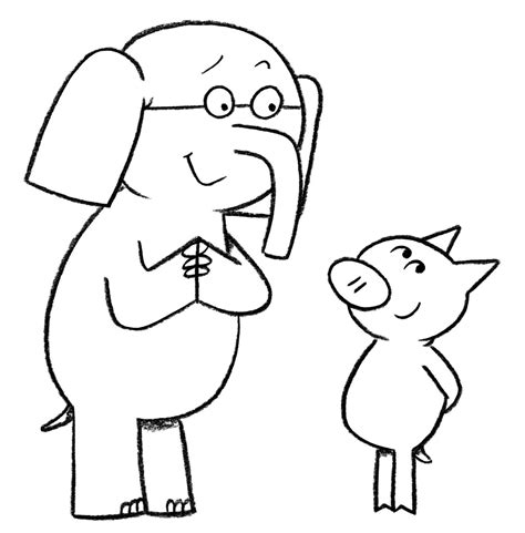 gerald and piggie coloring pages