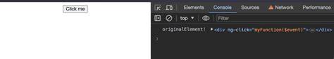 get original element from ng-click