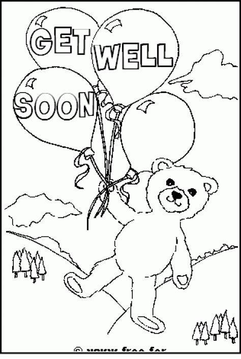 get well coloring pages