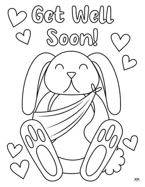 get well coloring pages free