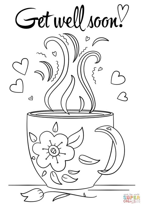 get well soon coloring pages for adults