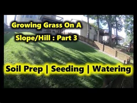 getting grass on a hill