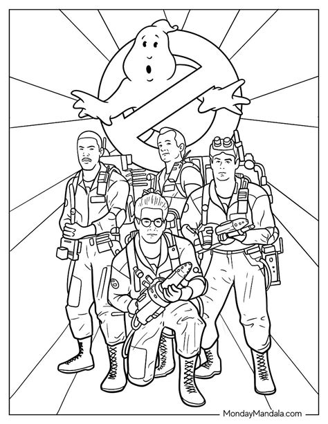 ghost busters coloring pages