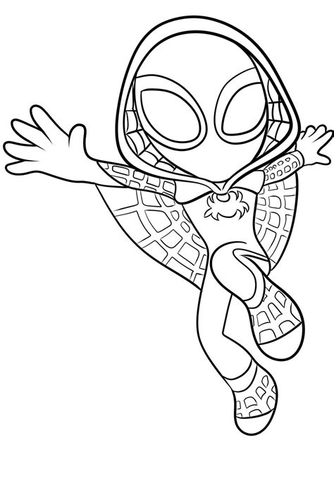 ghost spiderman coloring pages