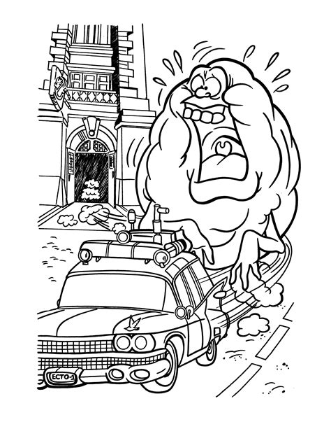 ghostbuster coloring pages