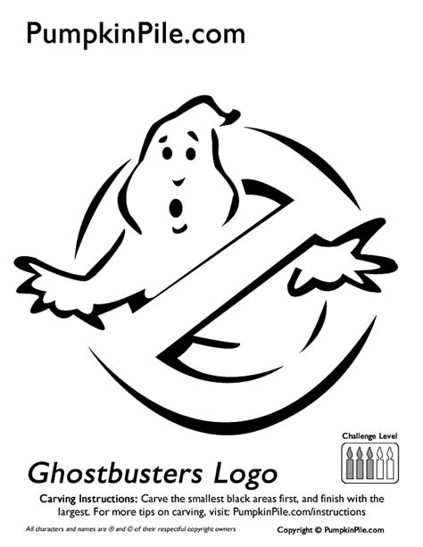 ghostbusters pumpkin stencil