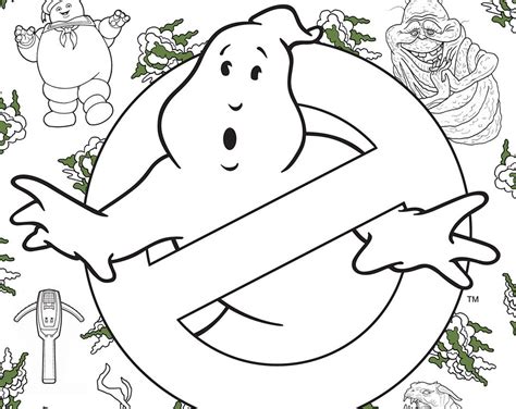 ghostbusters slimer coloring pages