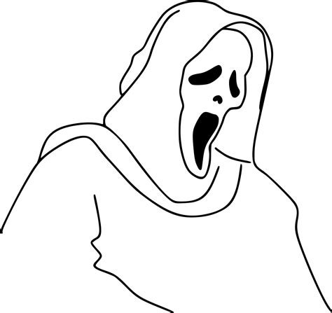 ghostface coloring pages