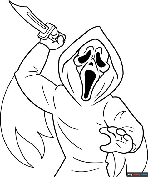 ghostface coloring pages