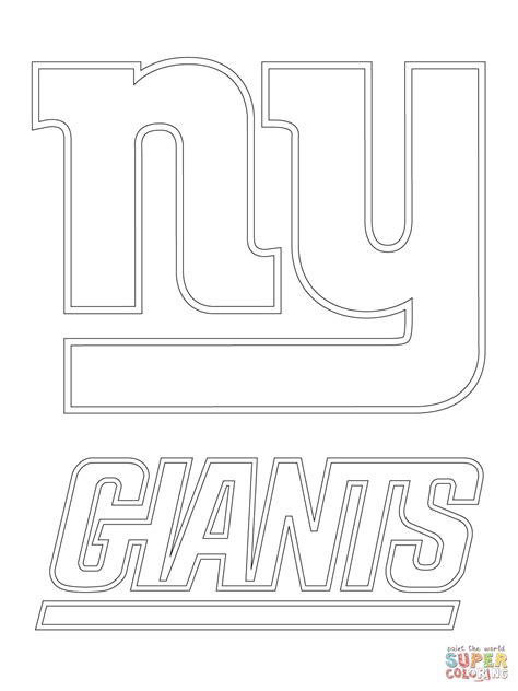 giants football coloring pages