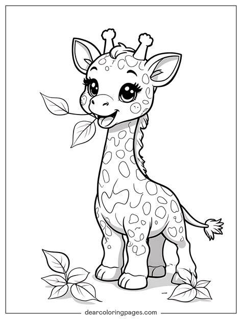 giraffe coloring pages pdf