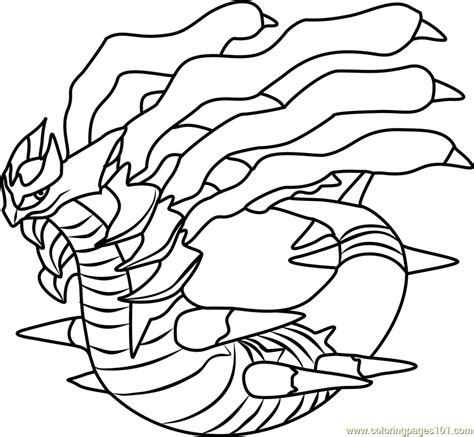 giratina pokemon coloring page