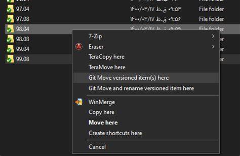 git command to move a folder inside another