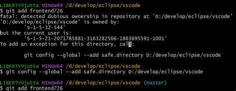 git submodule update failed with fatal detected dubious ownership in repository at