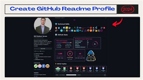 Github Profile Readme Template
