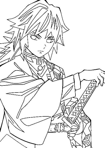 giyu tomioka coloring pages