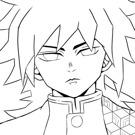 giyuu coloring pages