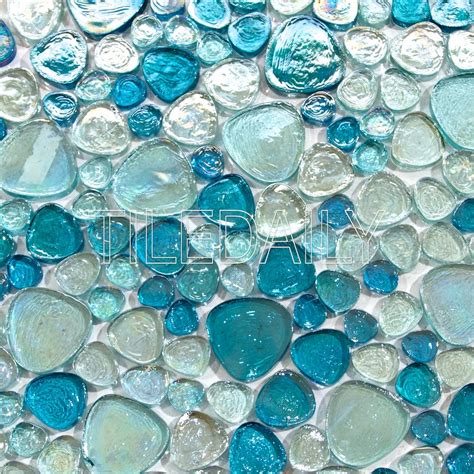 glass pebble tile