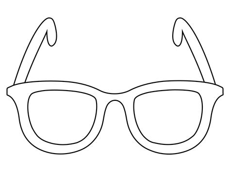 glasses coloring pages