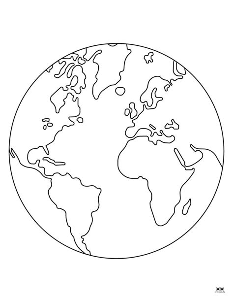 globe coloring page pdf
