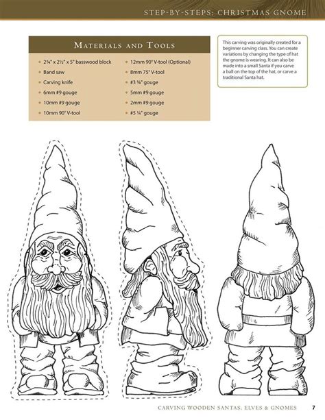gnome carving patterns free