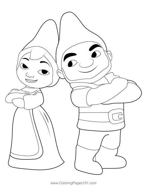 gnomeo and juliet coloring pages