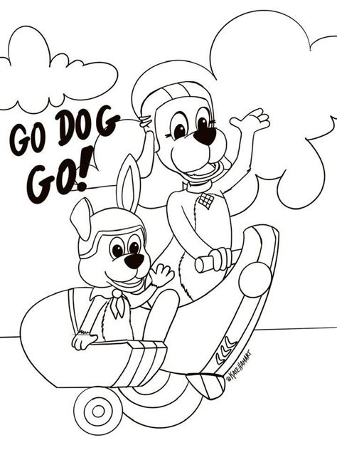go dog go coloring pages