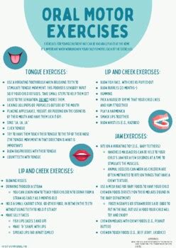 goals for oral motor exercises